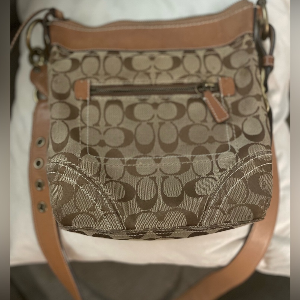 2000’ Coach crossbody long strap bag.